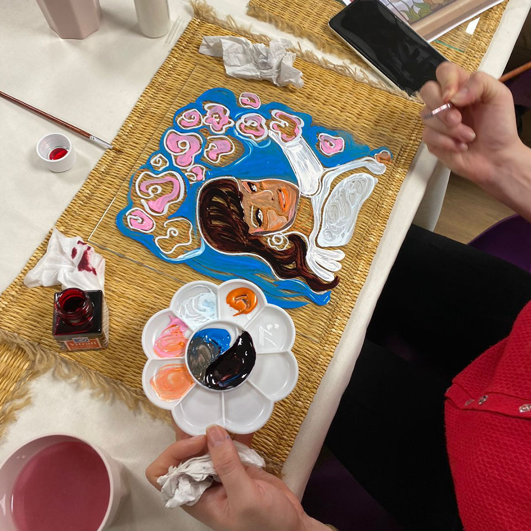 escapade tunisie corporate atelier peinture sur verre